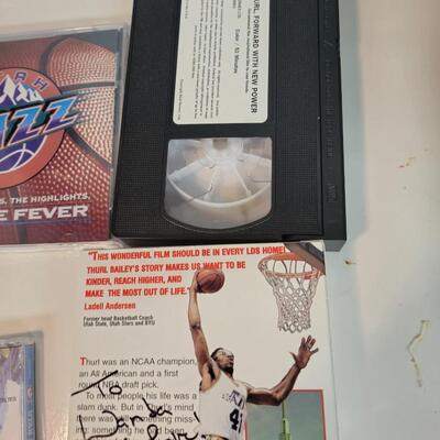 Is Utah Jazz lo. Thurl Bailey signed VHS