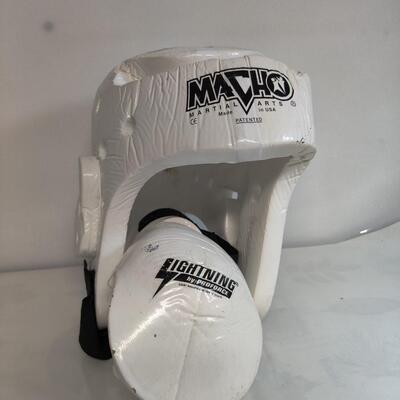 Head gear and glove 