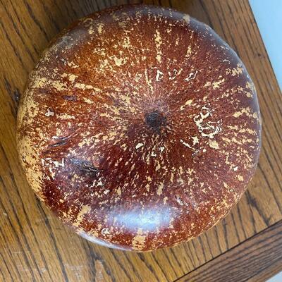 #18 Vintage Painted Gourd Bowl