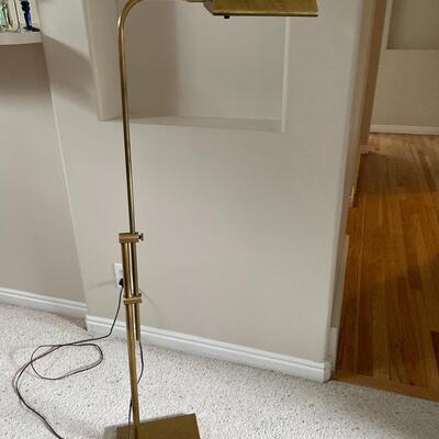#31 Vintage Brass Adjustable Floor Lamp