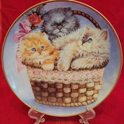 Cats in Basket Plate