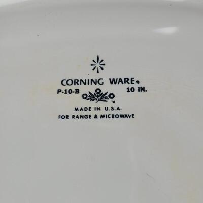 Lot 7: Blue Corn Flower Corning Ware Dishes with Lids 