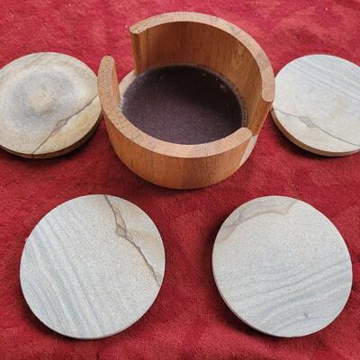 Lot 11: Stone Coaster Set