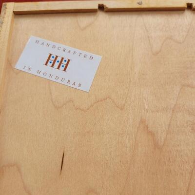 Lot 21:  Expanding Utensils Box handcrafted in Honduras 