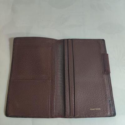 Brown genuine leather wallet