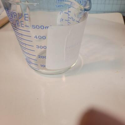 Glass measuring cup