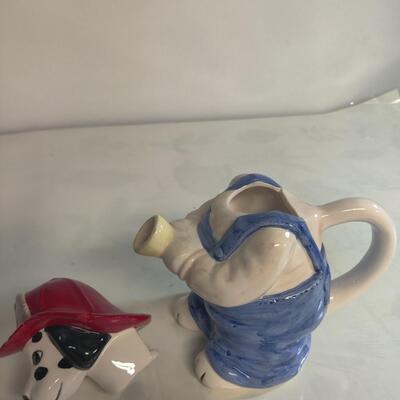 Porcelain firefighter dalmatian
