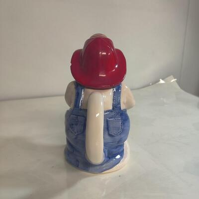 Porcelain firefighter dalmatian
