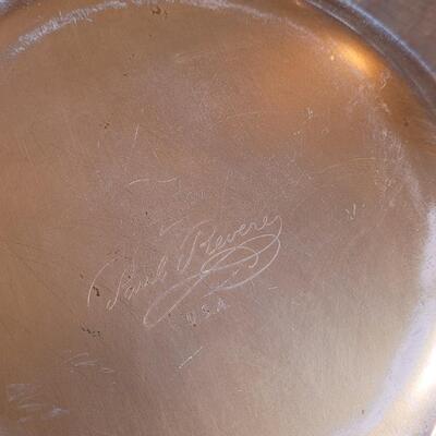 Lot 35: Paul Revere Copper Skillet Set (3) with Brass Handles