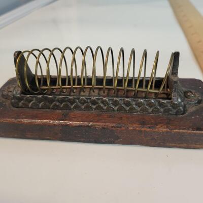 Antique desk envelope holder