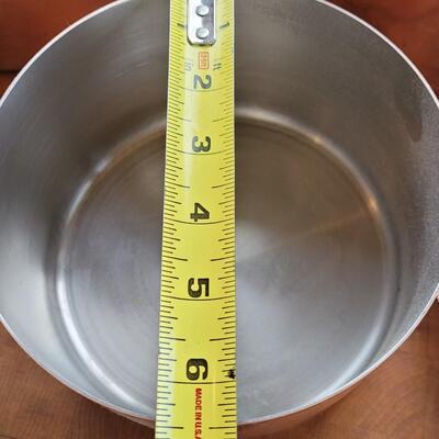 Lot 36: Paul Revere Copper Pots with Lids and Brass Handles