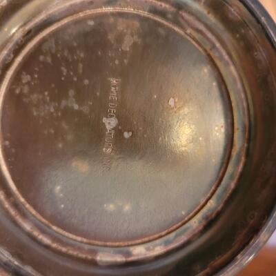 Lot 41: Silverplate Coffee Pot, Sugar & Creamer