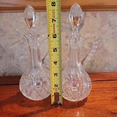 Lot 45: Crystal Cruet Bottles 