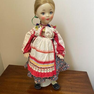 #40 Large Vintage Traditional German Doll w/Stand 