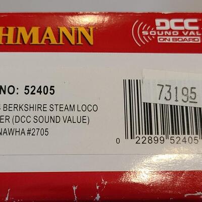 Lot 170: Bachmann 52405 HO 2-8-4 Berkshire Steam Loco w/Tender (DCC) C&O Kanawha #2705