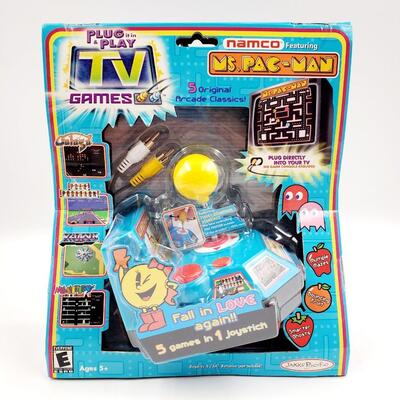  Jakks / Namco Arcade Classics Plug and Play TV Games : Toys &  Games