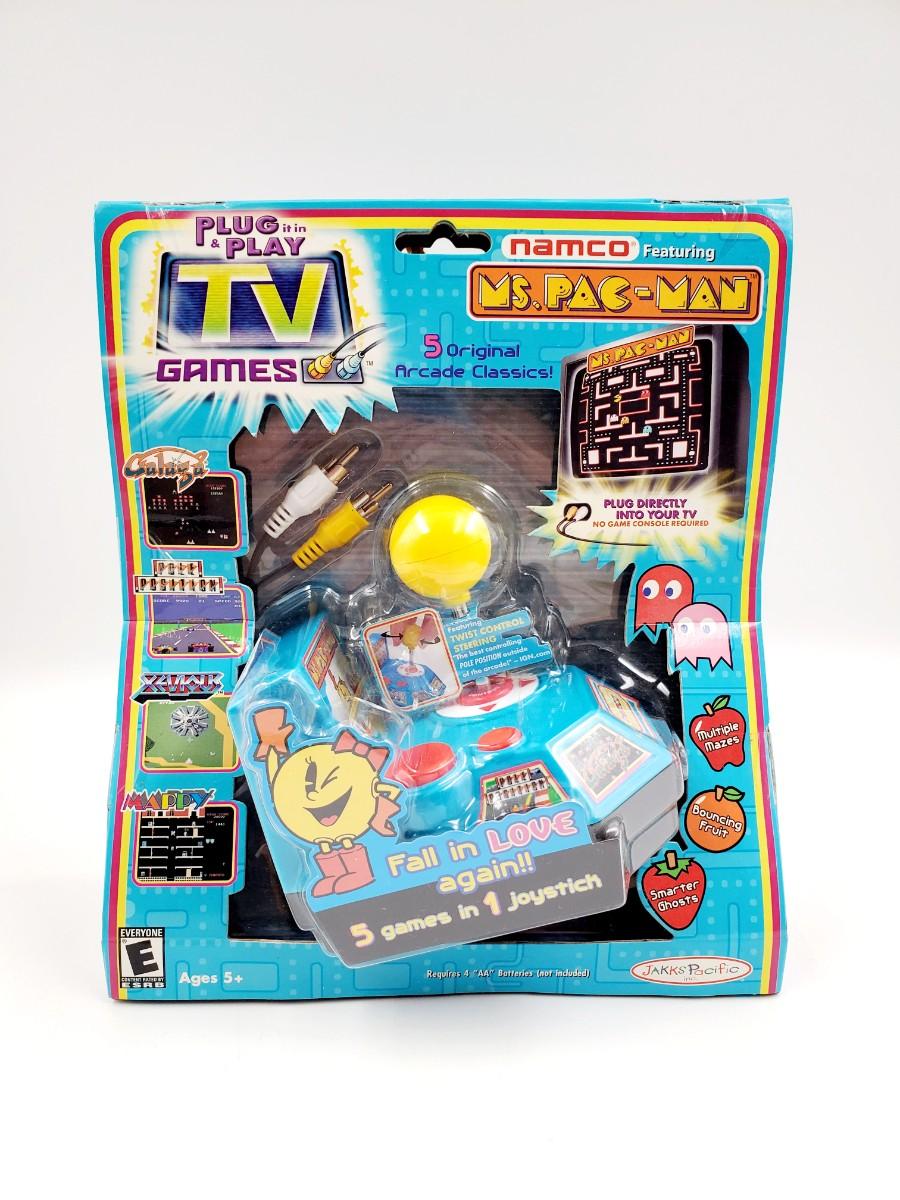  Namco Ms. Pac-Man Plug & Play with 5 TV Games : Toys