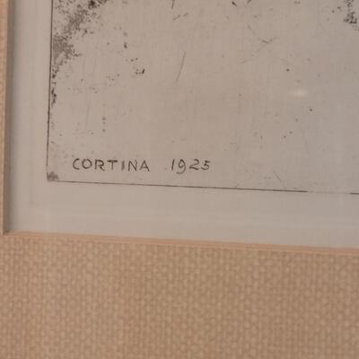 Lot 113: Luigi Kasimir Cortina 1928 Etching 