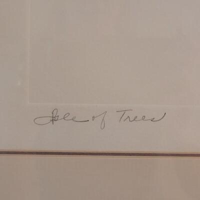 Lot 114: Roslyn Rose "Isle of Trees" Original Etching 
