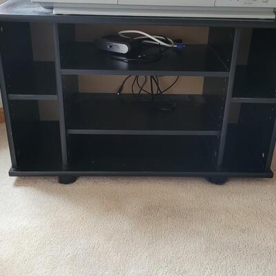 Lot 120: Black TV Stand