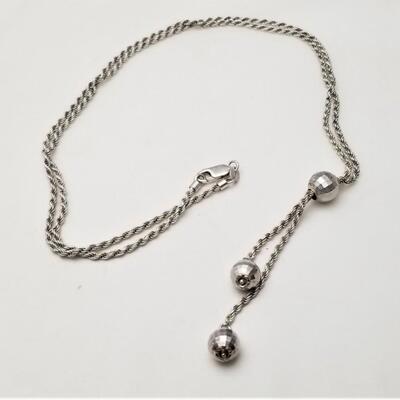 Lot #35  Sterling Silver Necklace 