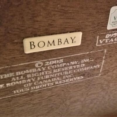 Lot #36  Bombay Company Headboard and Bed Frame