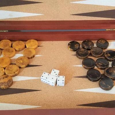 Lot #40  Cardinal Backgammon Set in Case