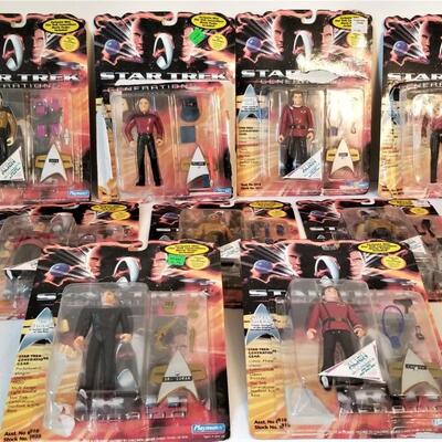 Lot #41  Star Trek Generations Playmasters Action FIgures - 10 pieces - 1994