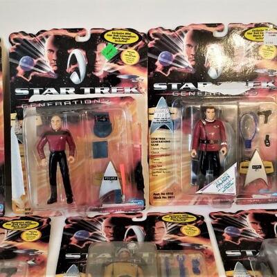 Lot #41  Star Trek Generations Playmasters Action FIgures - 10 pieces - 1994