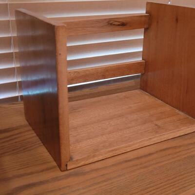 Lot 135: Wood Desk Top Organizer Shelf
