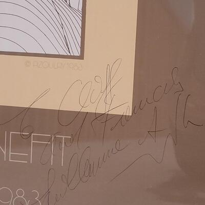 Lot 141: Guillaume Azoulay Signed & Personalized Note Exhibition Poster