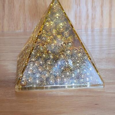 Lot 173: Pyramid Paperweight 