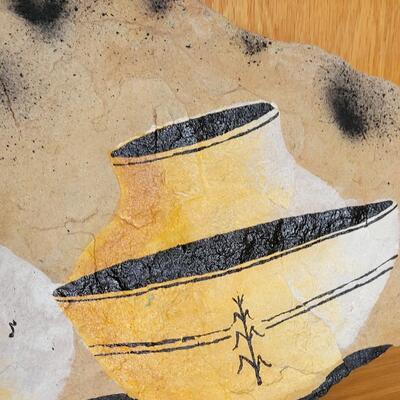 Lot 176: Navajo Painted Stone