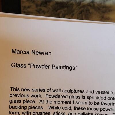 Lot 183: "The High Trail" Glass Powder Painting by Marcia  Newren