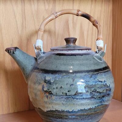 Lot 184: Tea Pot Pottery Signed