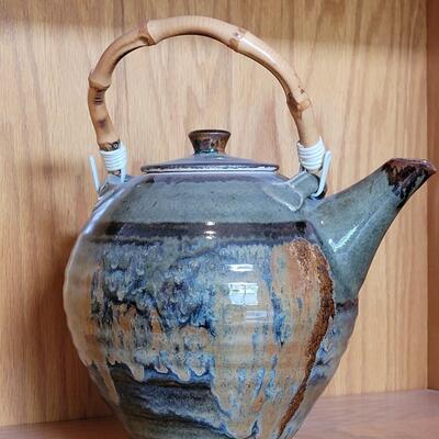 Lot 184: Tea Pot Pottery Signed