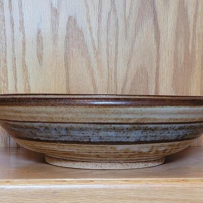 Lot 187: Large Pottery Bowl with Stand