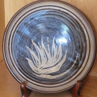 Lot 187: Large Pottery Bowl with Stand