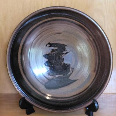 Lot 188: Large Pottery Bowl with Stand