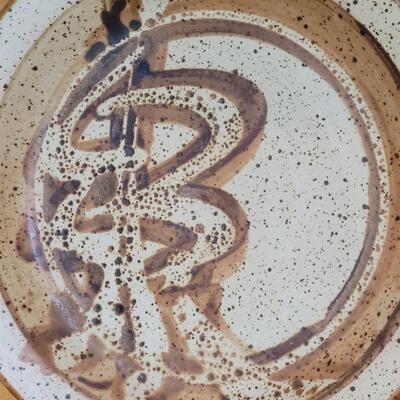 Lot 189: Large Pottery Plate with Stand