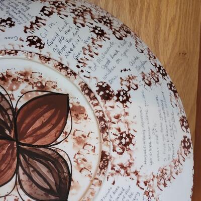 Lot 190: Large Hawaiian Pottery (personalized on backside) 