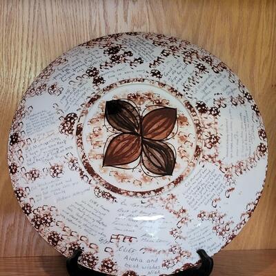 Lot 190: Large Hawaiian Pottery (personalized on backside) 