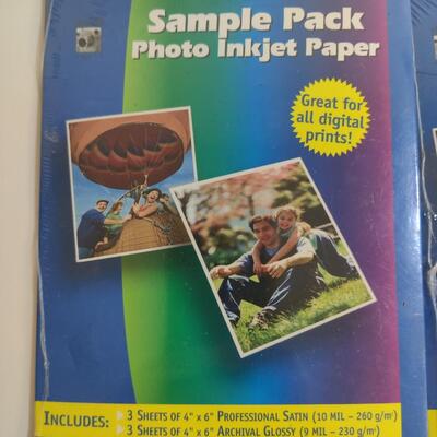 Photo inkjet paper samples