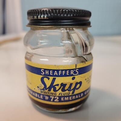 Vintage scrip ink jar