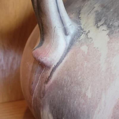 Lot 198: Ruscha Art Pottery (has cracks and a small hole on the bottom)