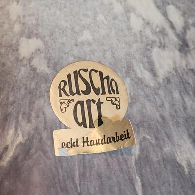Lot 198: Ruscha Art Pottery (has cracks and a small hole on the bottom)