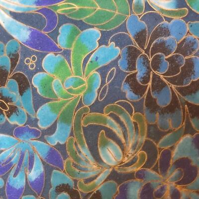 Lot 200: Cloisonne Plate with Stand