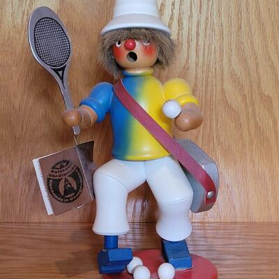 Lot 204: Holzkunst Christian Ulbricht Tennis Figure 
