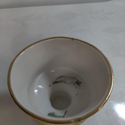 Gold painted decorative dish