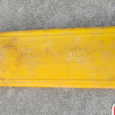 Lot 225: Road Caution Warning 